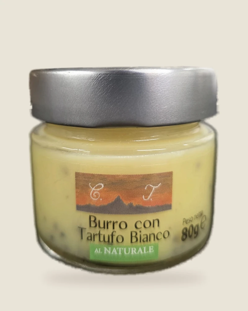 Burro con tartufo bianco – Vasetto in vetro · 80 g